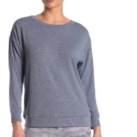 NWOT Honeydew Open-Back Weekender Slub Loungewear Shirt - Picture 1 of 14